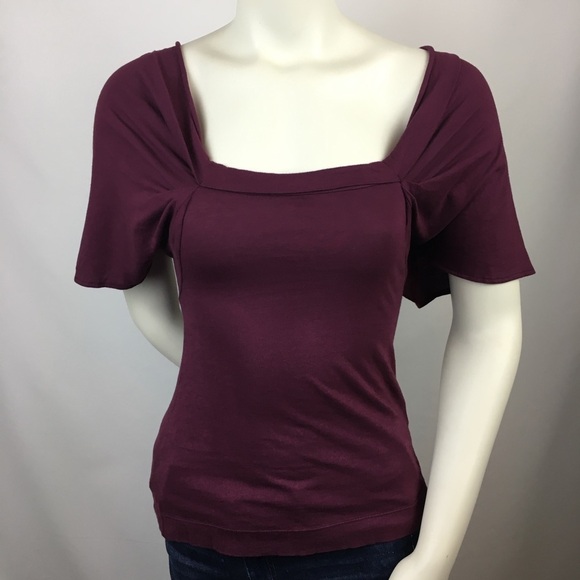 ⬇️$24 Ogle | Cranberry Blouse Top Small - Picture 1 of 7